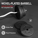 Yaheetech Barbell Weight Set 25KG Heavy Strength Training Barbell Kit view 4