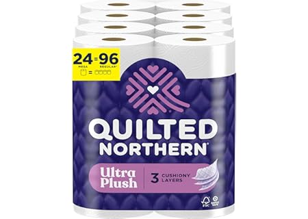 Quilted Northern Ultra Plush Toilet Paper, 24 Mega Rolls = 96 Regular Rolls...