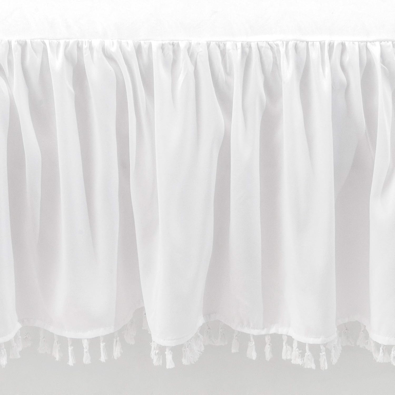 crib skirt with tassels