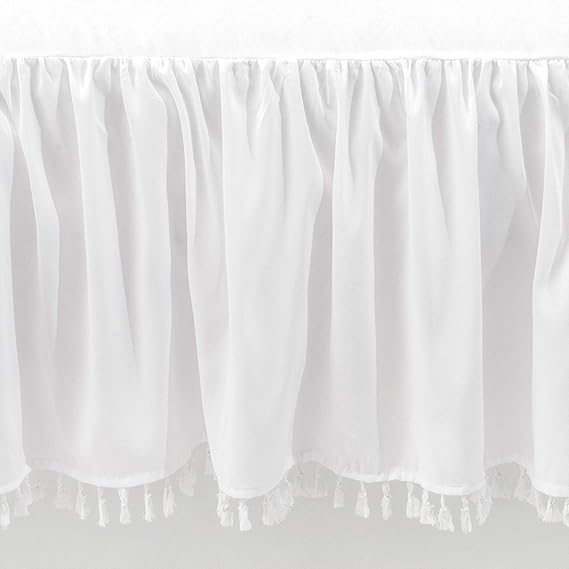 crib skirt with tassels