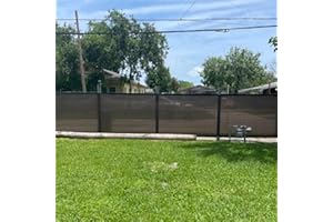 Abrotain Fence Privacy Screen Balcony Sun Shade Cloth 5'x16' 80% Shade Fabric Outdoor Patio Screens Mesh Panels Apartments Railing Cover UV Protection for Backyard Garden Porch Deck