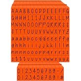 PEGZ V2 Alphabet Stamps Orange Crush Font 1/4" Medium Size 150 Piece Bundle