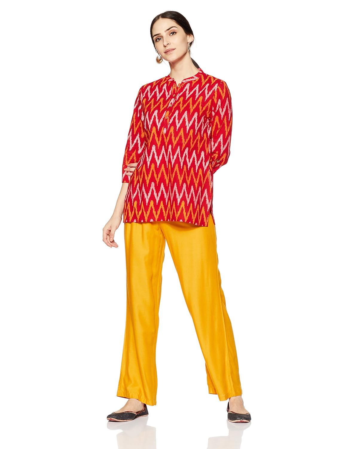 amazon brand- myx women's straight kurta