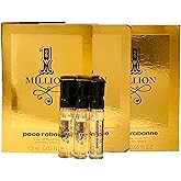 paco rabanne 1 MILLION EDT Perfume MEN spray vial perfume 1.5 ml / 0.05 fl oz - Set of 3-4420