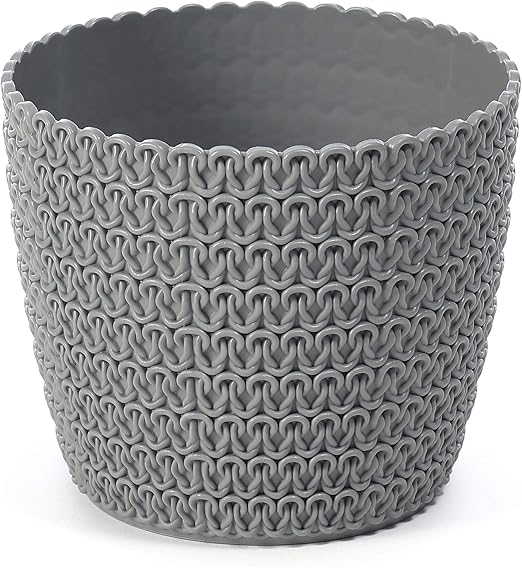 korad Plant pot cover indoor plastic rattan flower cover round modern