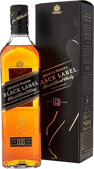 Whisky Johnnie Walker 12 anos, Black Label , 750ml