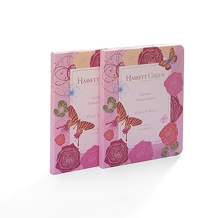 Hassett Green London Hearts Roses Scented Drawer Liners Pack