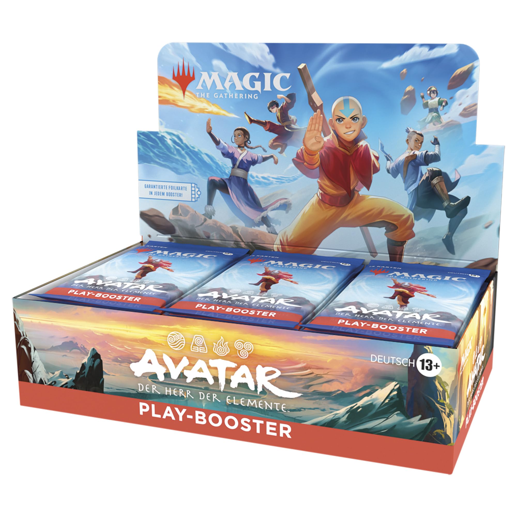 Magic: The Gathering | Avatar – Der Herr der Elemente Play-Booster-Display | Sammelkartenspiel ab 13 (Deutsche Version)