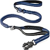Heavy Duty Tactical Dog Leash with Quick Release Carabiner and Highly Reflective Threads,4-6FT Power Stretch Dog Leash for Me