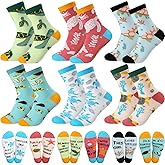 Glitopper 6 Pairs Turtle Socks for Women Men, Novelty Ocean Animal Socks Cotton Sea Turtle Lover Gift Birthday