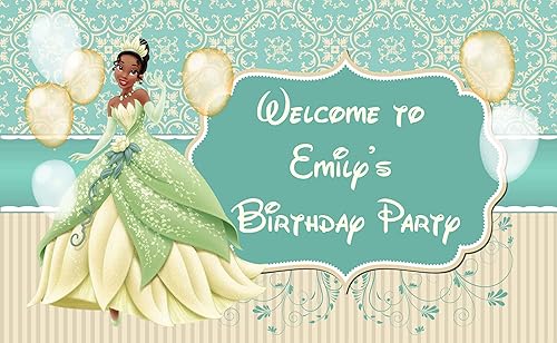 Amazon Com Princess Tiana Birthday Banner The Princess And The