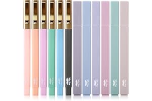 Mr. Pen- Aesthetic Highlighters and Pens No Bleed, 12 Pack, Pastel Color, Black Ink, No Bleed Highlighters for Bibles