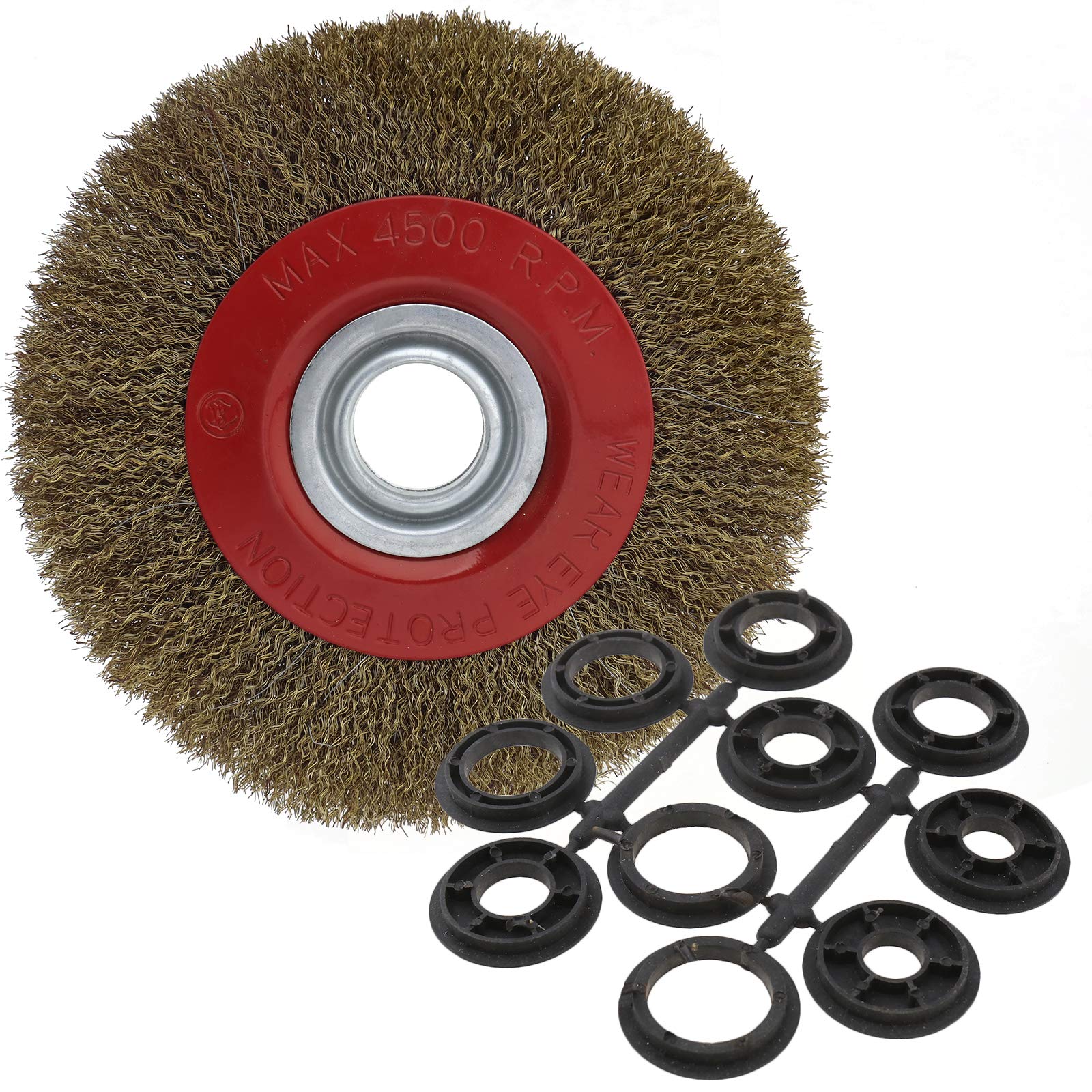 OTOTEC Wheel Brush Wire Circular Steel Cleaner For Cleaning Bench Grinder 200mm