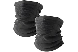 WTACTFUL Winter Neck Warmer Gaiter (1Pack or 2Pack), Breathable Face Mask for Ski, Snowboard, Running, Hiking