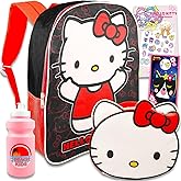 Hello Kitty Backpack and Lunch Box Set - Bundle with Hello Kitty Backpack, Lunch Bag, Water Bottle, Tattoos, More | Hello Kitty Backpack for School