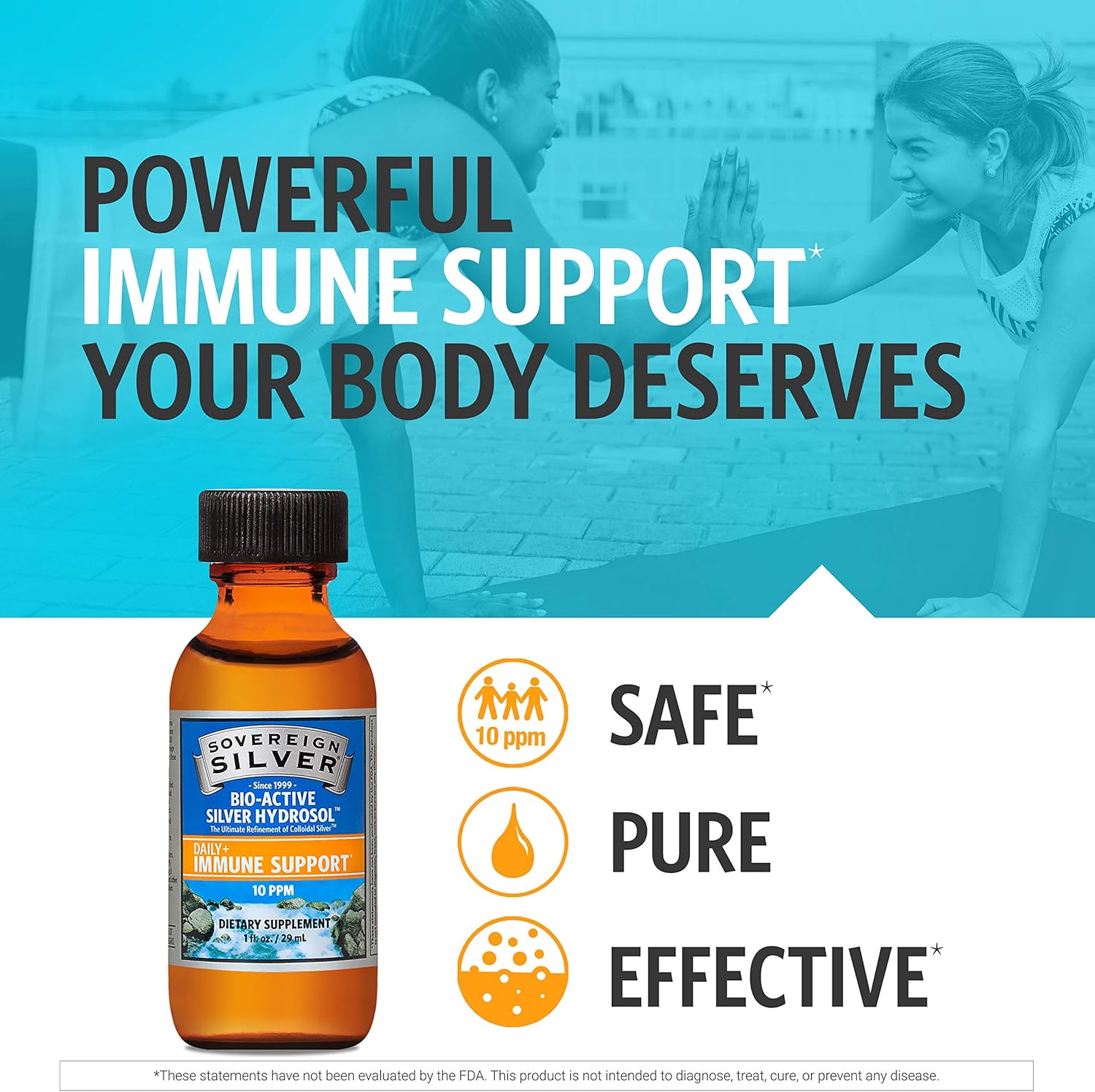 Sovereign Silver Bio-Active Silver Hydrosol- Colloidal Silver - 2oz - Dropper: Health & Personal Care