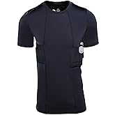 Graystone CCW Holster T-Shirt for Men- Crew Neck Compression Conceal Carry Tactical Clothing