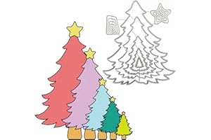 CEFFL CRAFT Christmas Tree Frame Metal Cutting Dies New DIY Emboss Stencil Scrapbooking Dies for Card Making (NH1221)
