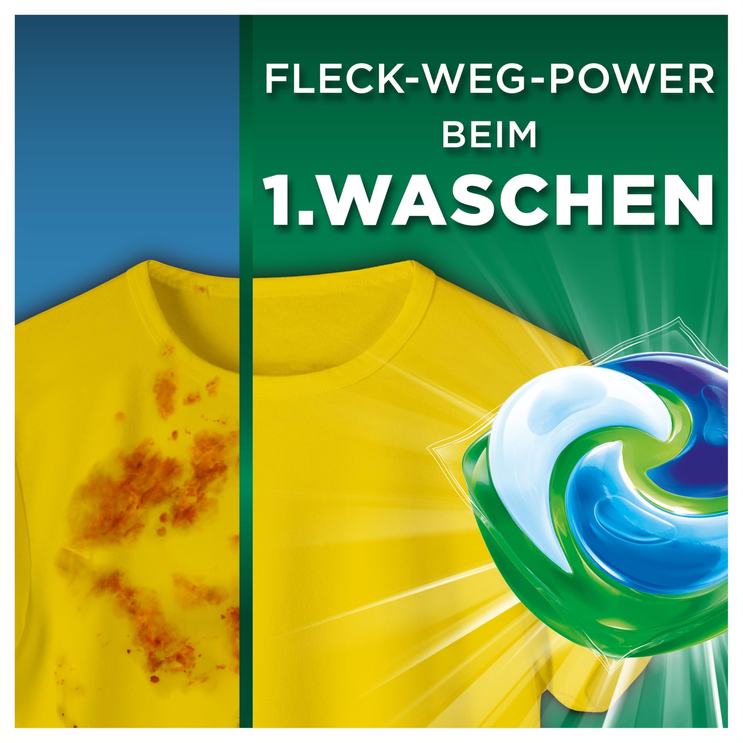 Ariel Waschmittel Pods All-in-1, Flüssigwaschmittelkapseln 100 Wäschen, Color+, Fleck-Weg-Power ab der 1. Wäsche, selbst in kaltem Wasser 2