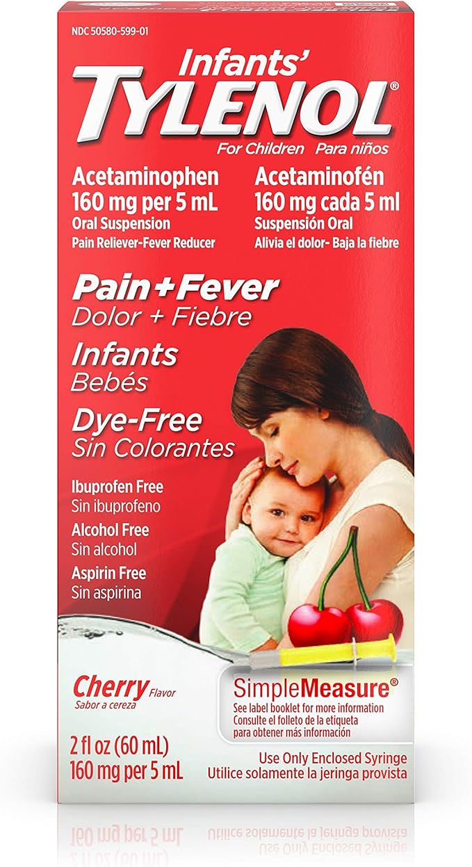 Medicina líquida Tylenol para niños con acetaminofeno