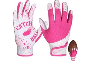 GIAMZONP Football Gloves for Kids, Youth & Adults – Super Sticky Receiver Gloves with Strong Grip & Durability – Great Gift for Boys, Girls & Men