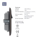 BG Electrical Nexus Black Nickel Switched Power Socket with 2.1A USB Charging view 2