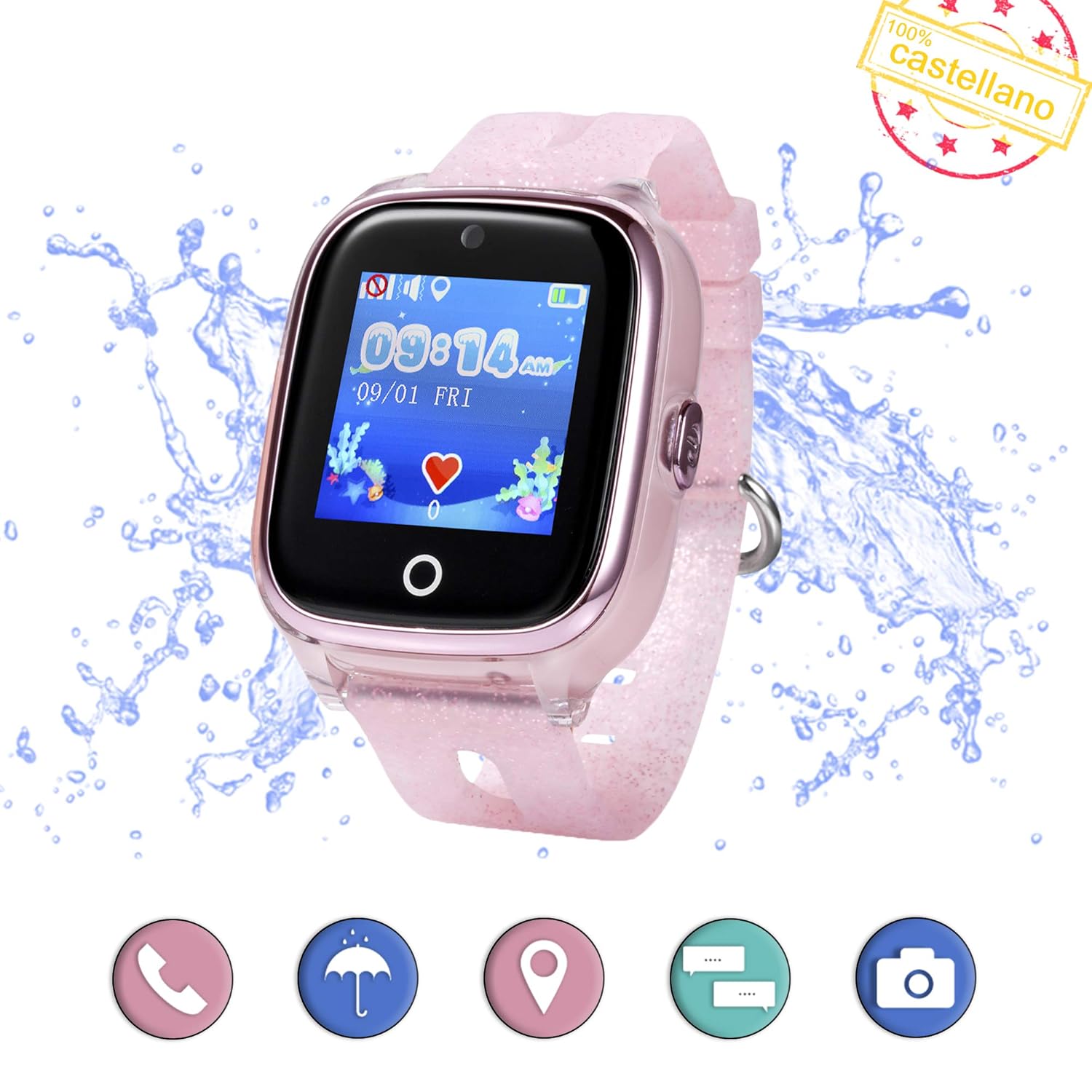 Smartwatch para niños con localizador GPS, Llamadas y cámara de ...
