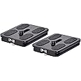2 Pack DP-50 50mm QR Lens/Camera Body Plate Arca & RRS Compatible w D-Ring Desmond