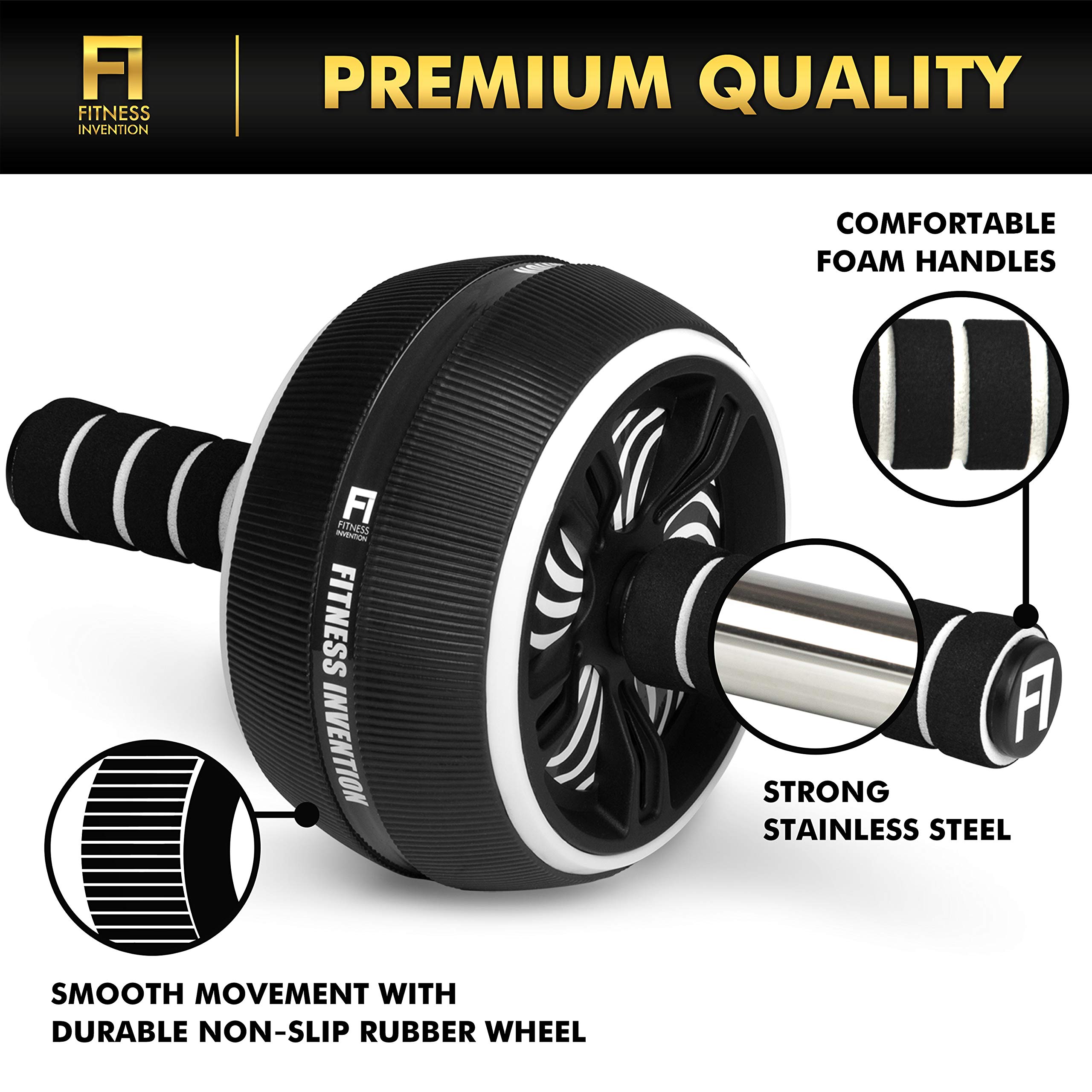 Ab Roller Wheel - 3-In-1 Ab Wheel Roller & Jump Rope - Ab Roller for Abs Workout - Ab Wheel Roller for Core Workout… - Image 3