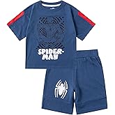 Marvel Spider-Man Boys 2 Piece Shirt and Shorts Set for Toddlers