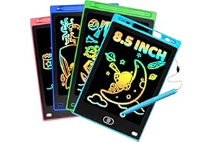4 Pack LCD Writing Tablet for Kid, 8.5 Inch Doodle Writing Board Drawing Pad, Christmas Stocking Stuffer Airplane Travel Acti