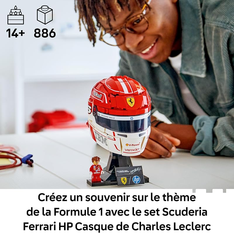Editions Scuderia Ferrari HP Casque de Charles Leclerc 43014