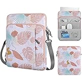 MoKo Laptop Sleeve Bag for 13.3-14 Inch, Notebook Carrying Case with Pocket Fits New MacBook Pro M3/M2 14" /13" M2/M1 Pro/M1 Max 14.2 2023-2021/Air 13.6" M2 2022, Surface Pro 9/8 13", Tropical Leaf