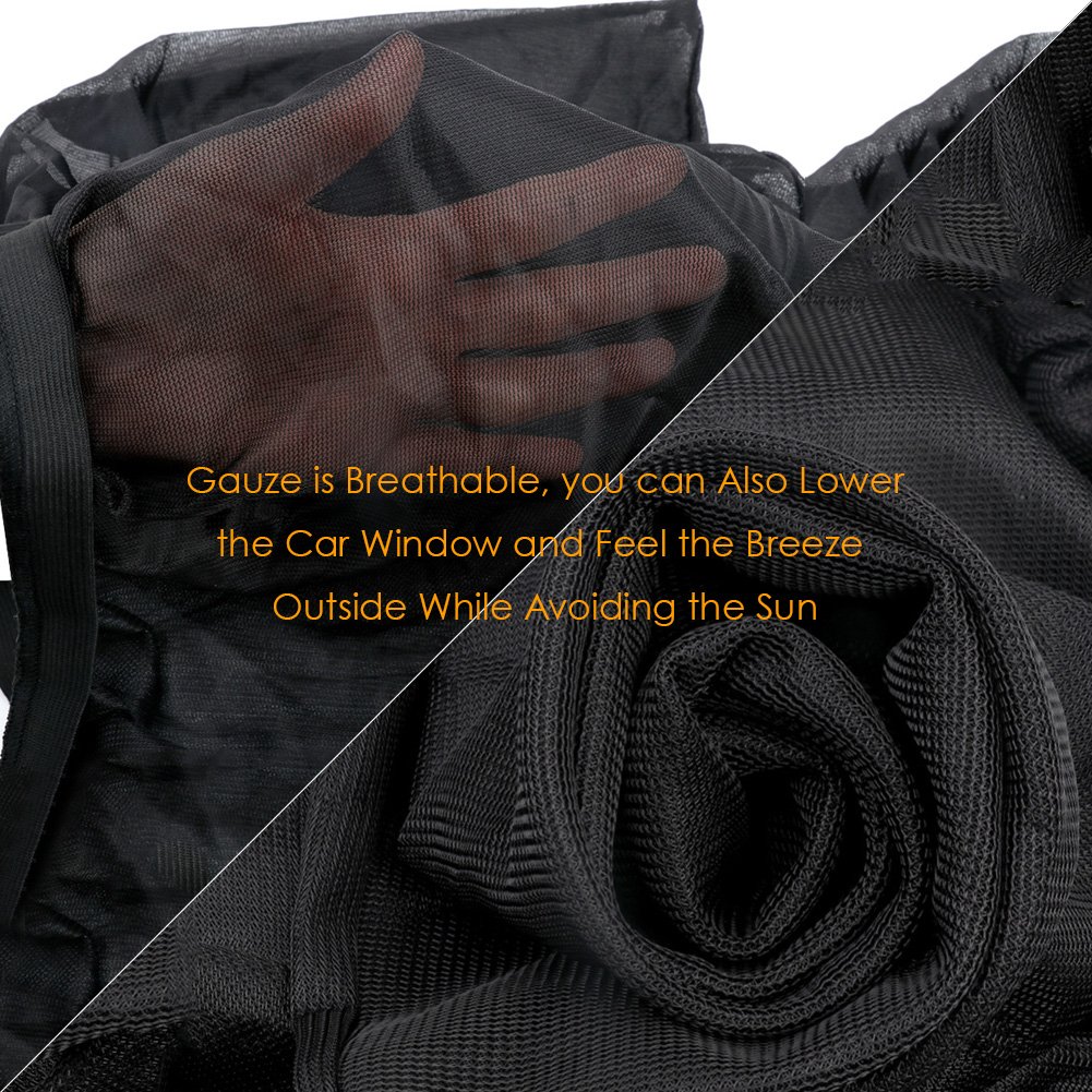 Alintor 2 Pack Car Window Shades, UV Protection for Kids Baby Adults Pets, Portable Car Sun Shades, 40\