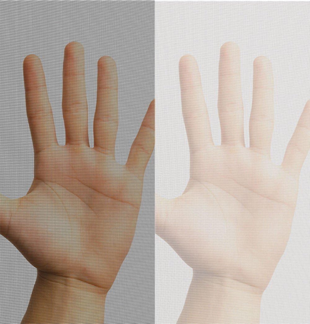 Durchsichtiges & Kürzbares Fliegennetz mit 5,6m Klettband Fliegen