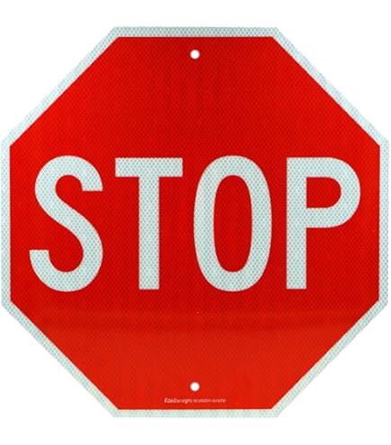 stop exit only ロードサイン　オクタゴン Amazon.com : Stop Sign, Street Road Reflective Signs, 18