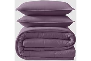 UGG Leonora Comforter Set with 2 Pillow Shams Lightweight Down Alternative Blanket Reversible Cozy Warm All Season Washable and Hypoallergenic Bedding Set, Full/Queen, Purple Shadow