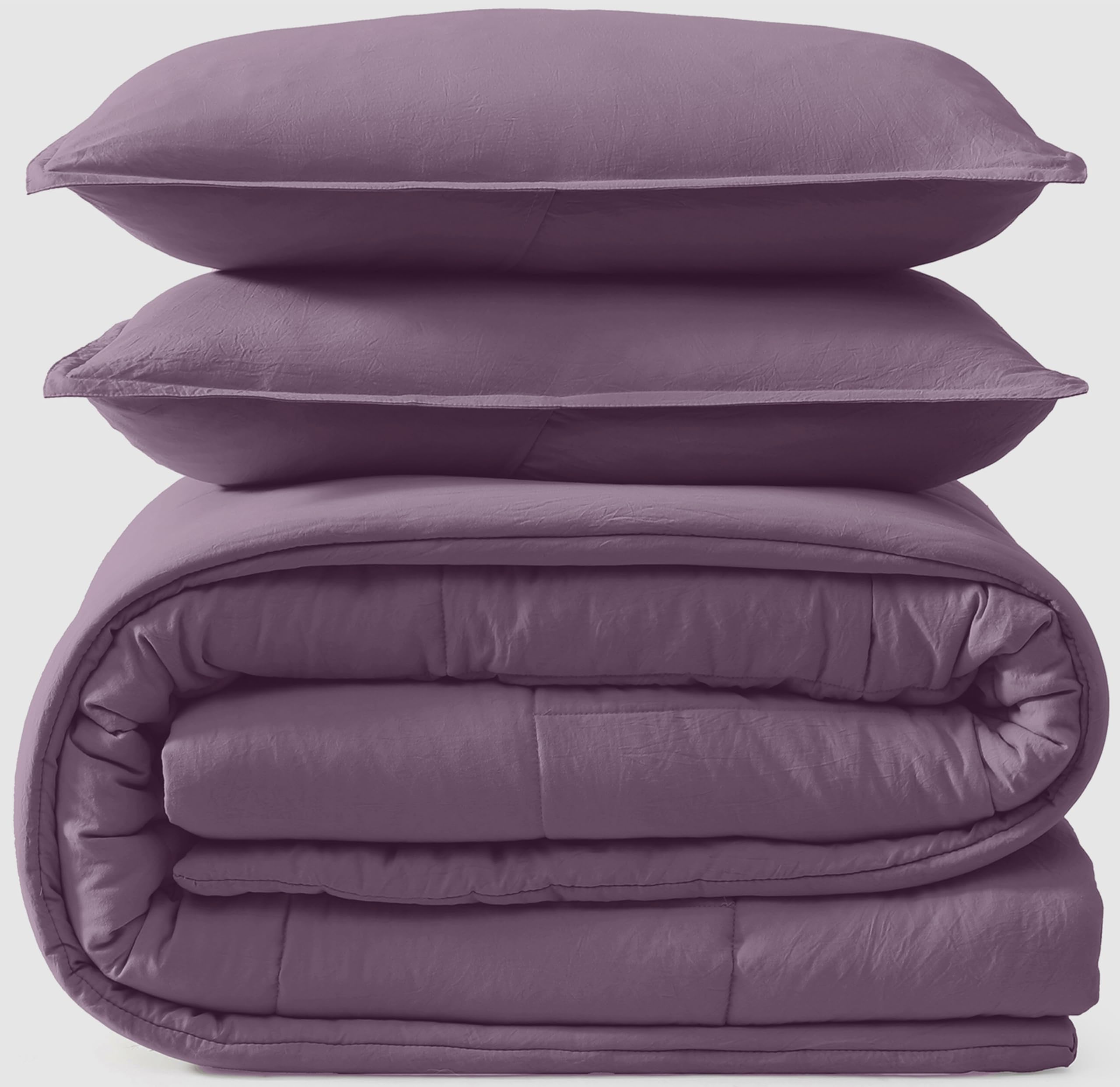 UGG Leonora Comforter Set with 2 Pillow Shams Lightweight Down Alternative Blanket Reversible Cozy Warm All Season Washable and Hypoallergenic Bedding Set, Full/Queen, Purple Shadow Image