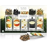 Tea Forte Single Steeps Loose Leaf Tea Sampler, Assorted Variety Tea Box, 15 Single Serve Pouches (Assorted - Tea Tasting)