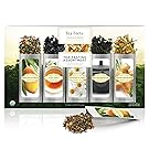Tea Forté SINGLE STEEPS Classic Sampler Loose Leaf Tea Sampler, Assorted Variety Tea Box, 15 Single Serve Pouches – Green Tea, Herbal Tea, Black Tea