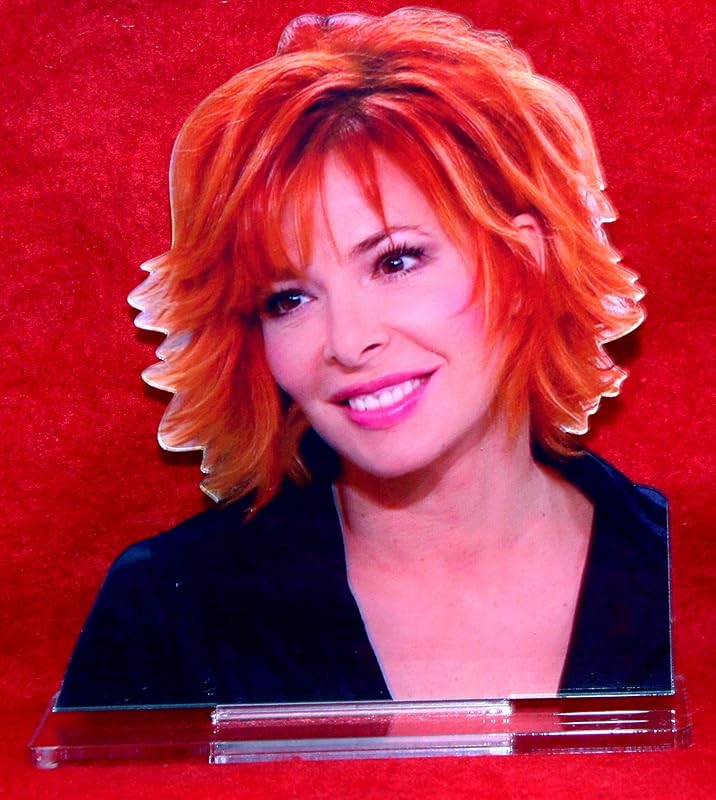 Kdoartisanal Idée Cadeau Statuette Photo Recto Verso Star Mylene Farmer