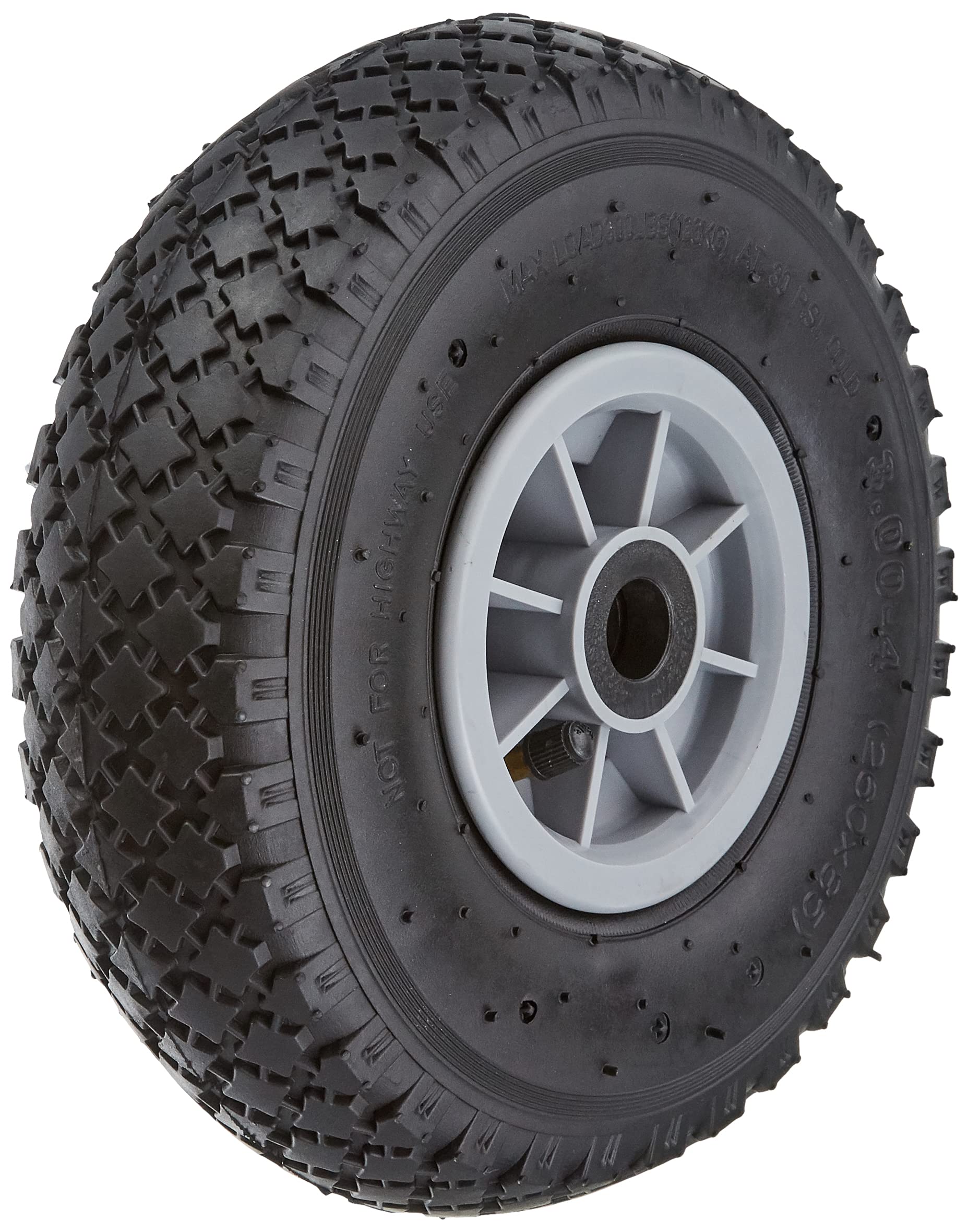 Ribimex Inflatable Wheel for Trolley with Ball Bearing, Diameter 260 mm