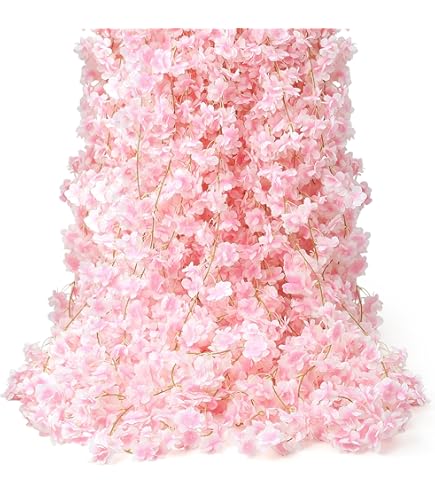 Amazon.com: YRIOWMI 10PCS 59FT Artificial Silk Cherry Blossom