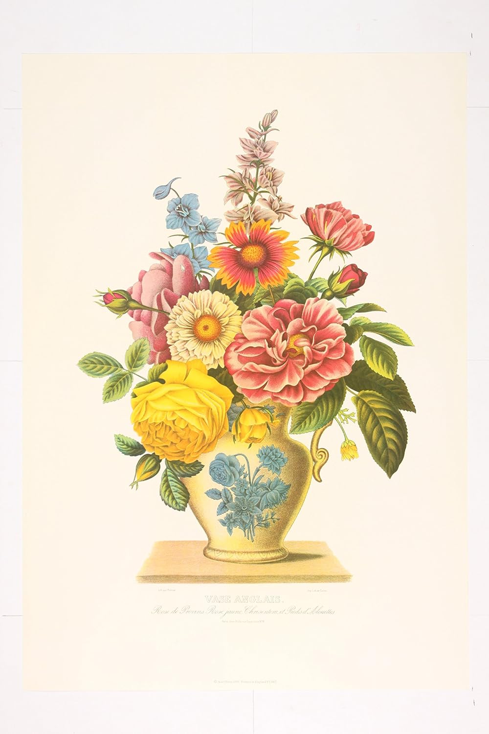 Vase Anglais Premium Art Print Of Flowers By Andre Prevost 20 X 14 In Amazon Ca Home Kitchen