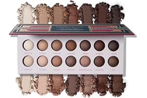 LAURA GELLER NEW YORK The Delectables Madison Ave Mattes Eyeshadow Palette - Includes 14 Matte-Finish Baked Eyeshadows in Stunning Neutral Shades - Long-Lasting Creamy Eyeshadows for Everyday