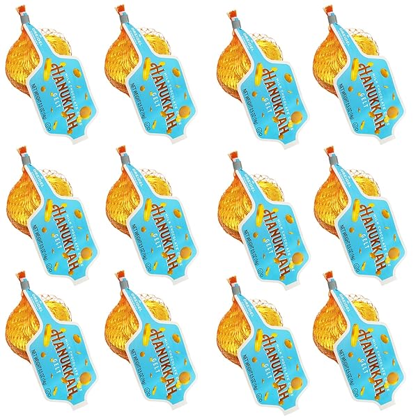 FRUIDLES CHOCOLATE COINS IN MESH BAGS, GOLD BELGIAN MILK CHOCOLATE COINS, TOTAL 6OZ MESH BAGS (12 MESH BAGS)