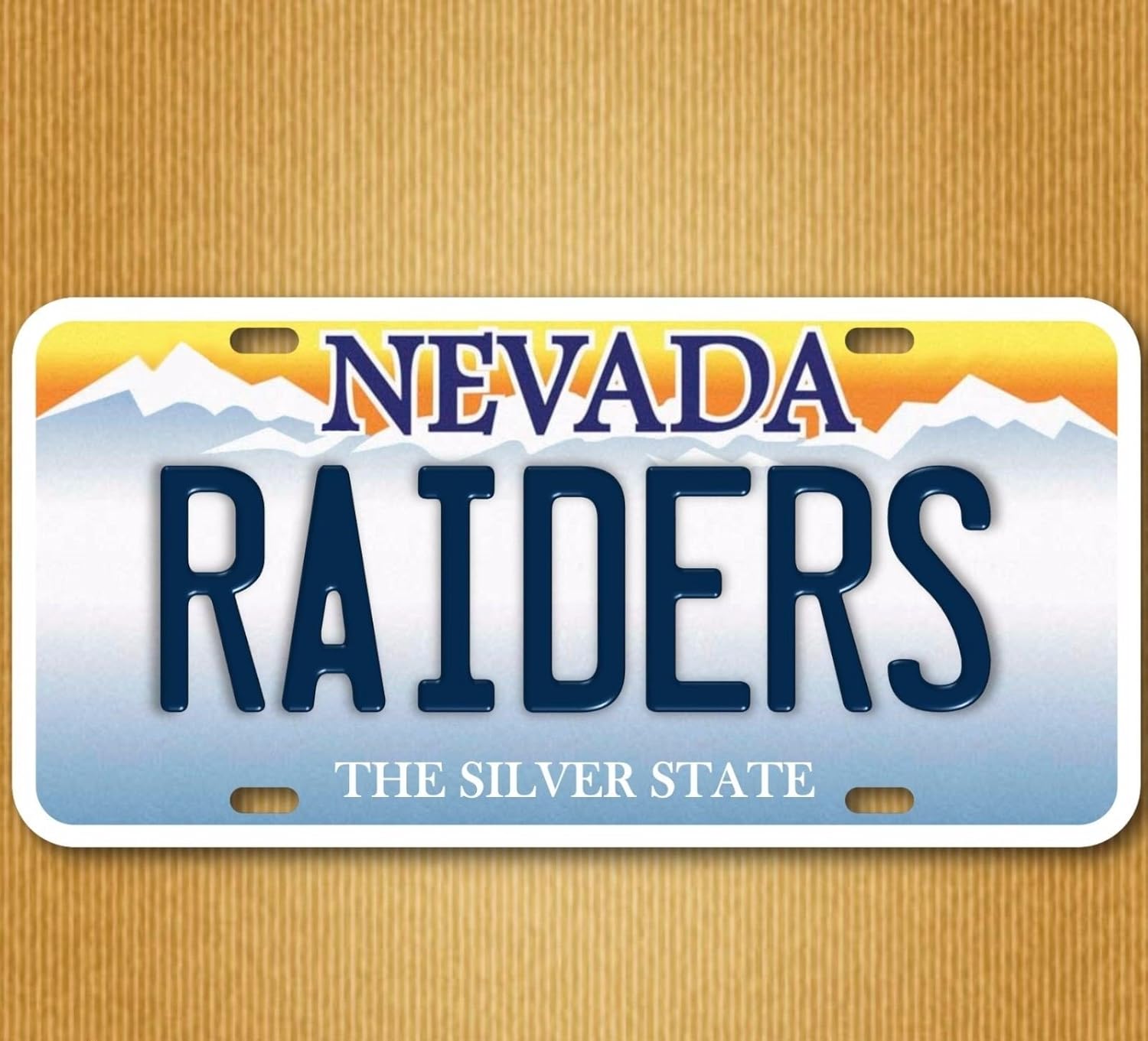 Forever Signs Of Scottsdale Las Vegas Nevada Raiders Nfl Football Team Aluminum Vanity License Plate New
