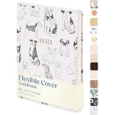WORLD TRAVELER Eccolo 6x8 A5 Lined Journal - 256 Page Lay Flat Notebook | Hardbound Botanical Cover with Ribbon Bookmark, Smooth Ruled Sheets for Work, School, Diaries and Daily Writing