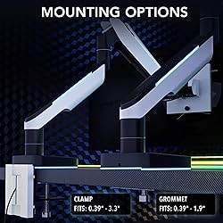 Mount-It! Heavy-Duty Ultrawide Monitor Arm up to