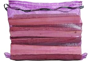 deebree Mesh Firewood Bags 22"×18" Crawfish Sacks, Firewood Bags for Selling, Onion Bag Storage Potato Sacks Mesh Wood Bag Bu